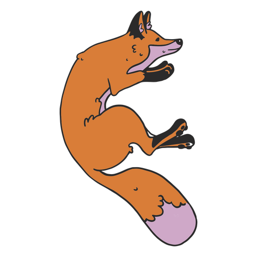 Resting fox PNG Design