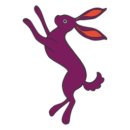 Ruhender Hase PNG-Design