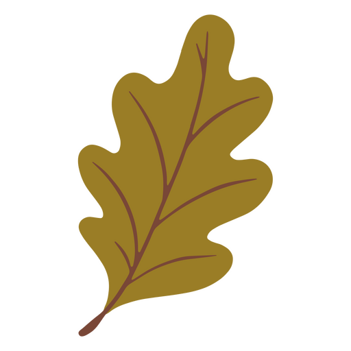 Grünes Blatt im Herbst PNG-Design