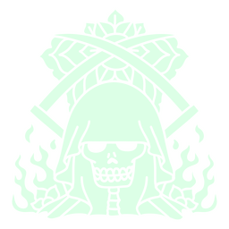 Grim reaper and sickles PNG Design