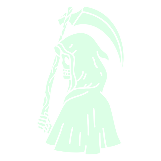 Grim reaper holding a spooky death sickle PNG Design