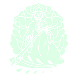 Sensenmann mit Sichel in der Unterwelt PNG-Design