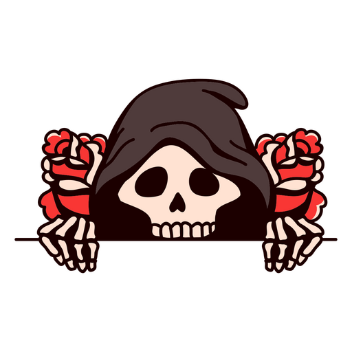 Grim reaper acechando tatuaje Diseño PNG