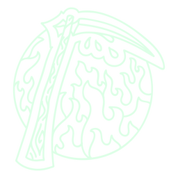 foice da morte no inferno Desenho PNG