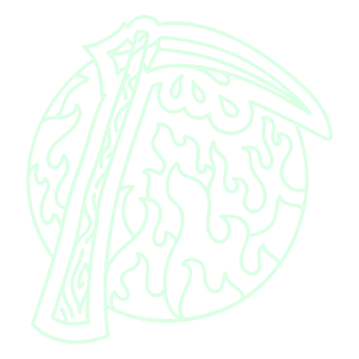 Death sickle in the hell PNG Design