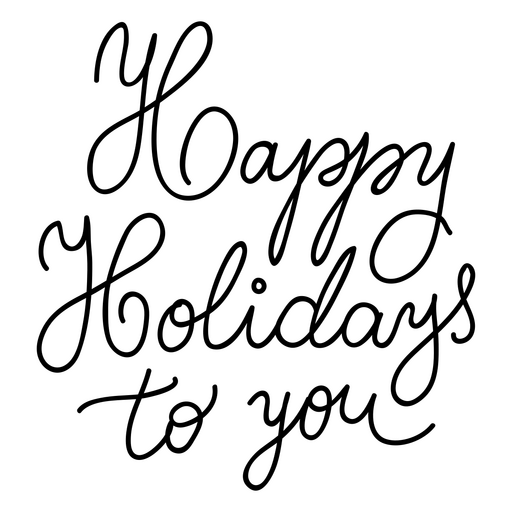 Frohe Feiertage Gefühlsbeschriftung PNG-Design