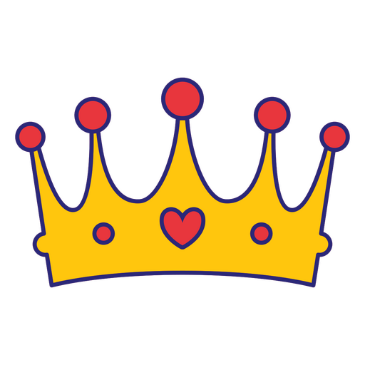 Elegant crown image PNG Design