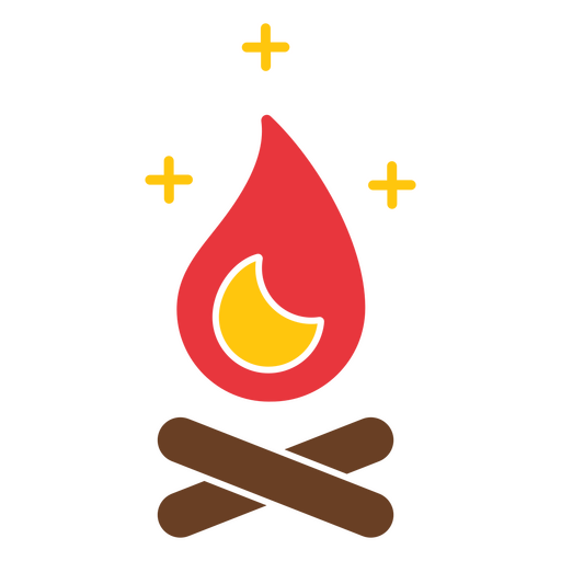 Sparkle bonfire icon PNG Design