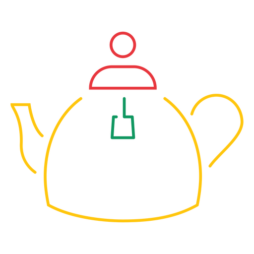 Classic teapot PNG Design