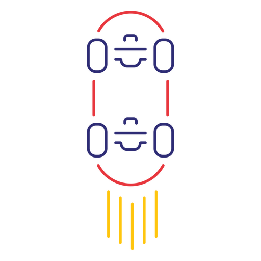 Ícone de skate Desenho PNG