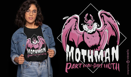Mottenmonster-Cartoon-T-Shirt-Design