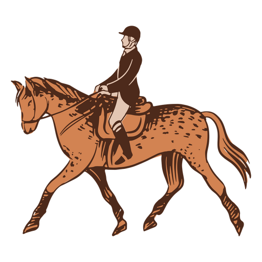Horseman design PNG Design