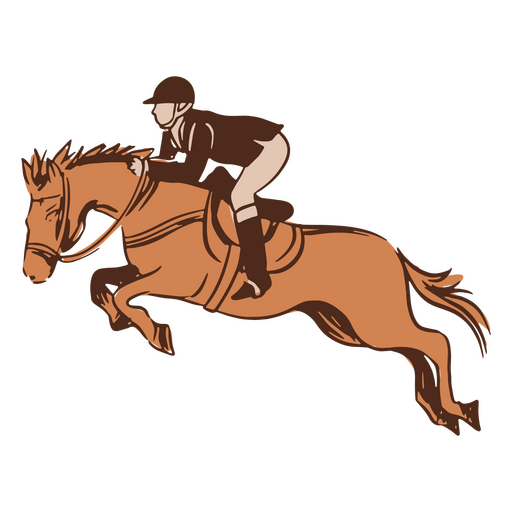 Jockey illustration PNG Design