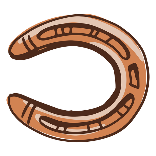Steel horseshoe PNG Design