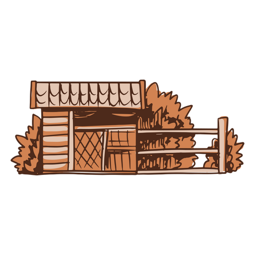 Horse stable PNG Design