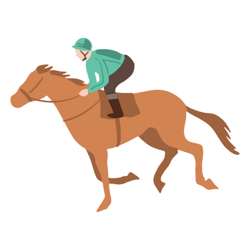 Competição de corrida de cavalos Desenho PNG