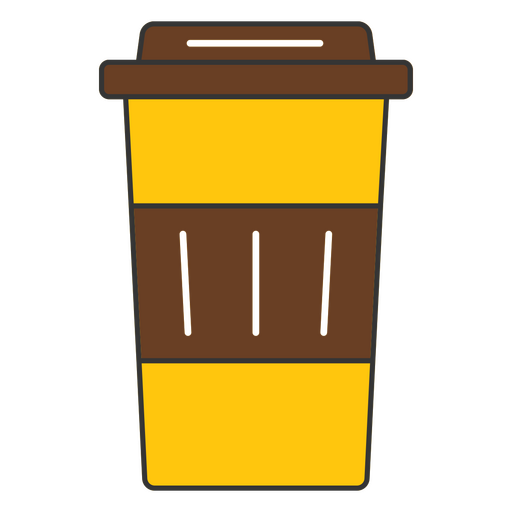 Kaffeetasse zum mitnehmen PNG-Design