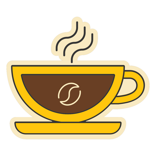Aromatic cup of coffee PNG Design