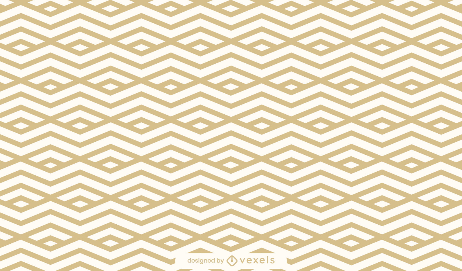 Geometric zig zag pattern design