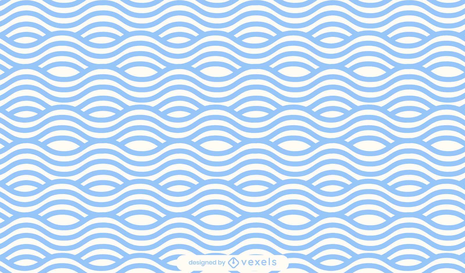 Geometric wavy pattern design