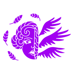 Psychedelic half face image PNG Design