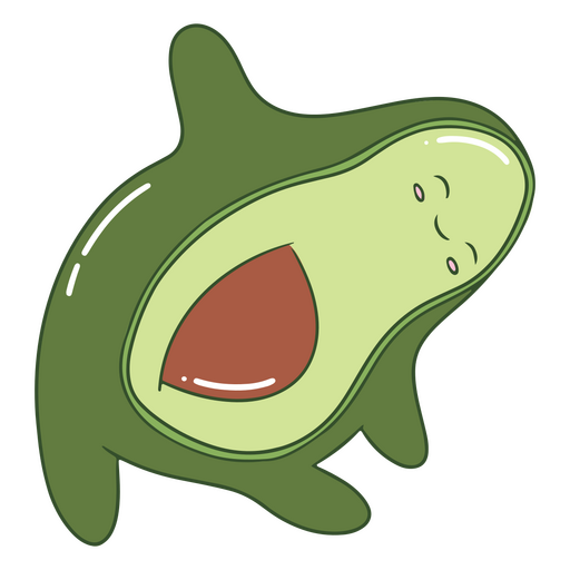 aguacate elástico Diseño PNG