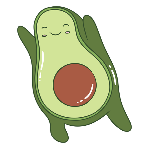 Aguacate consciente Diseño PNG