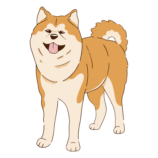 Akita Inu cute dog PNG Design