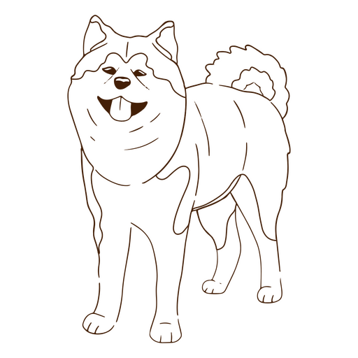 Akita Inu domestic dog PNG Design