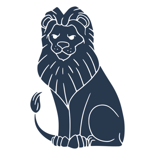 Lion of the jungle PNG Design