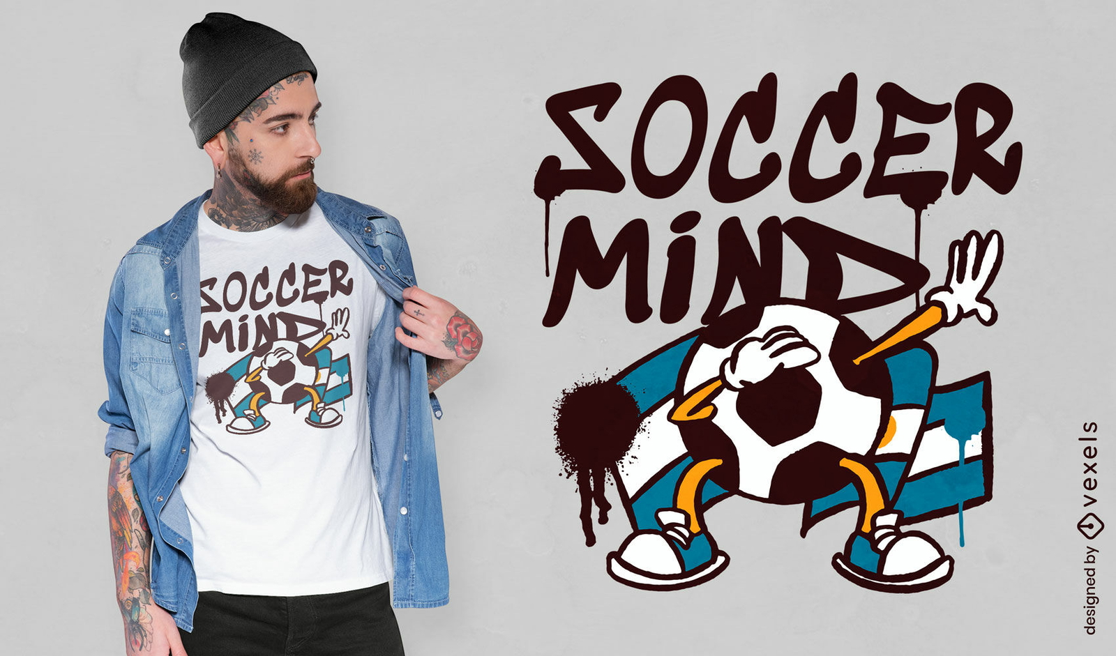 Argentinien-Fußball-T-Shirt-Design