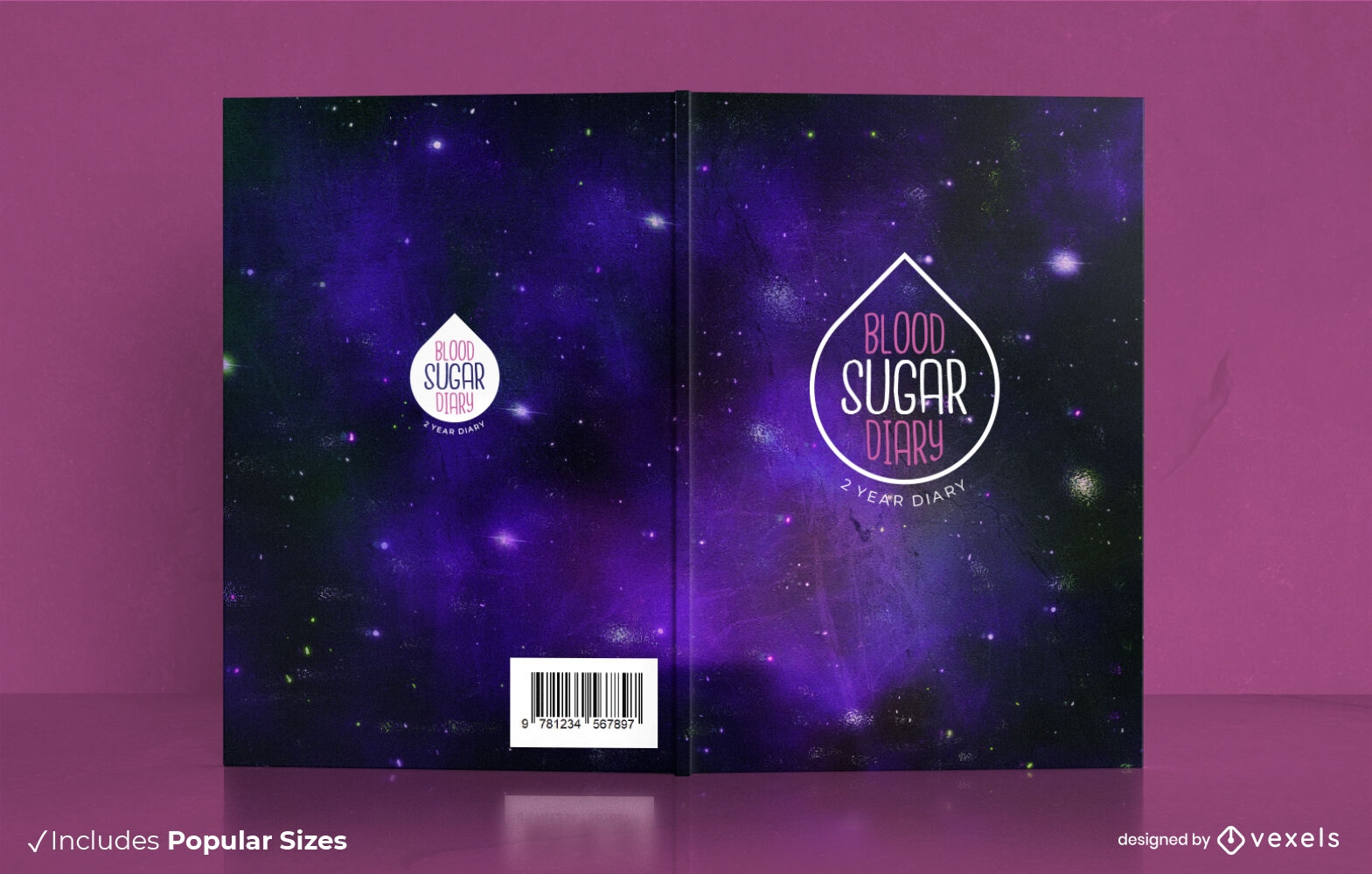 Galaxy Hintergrund Buchcover-Design