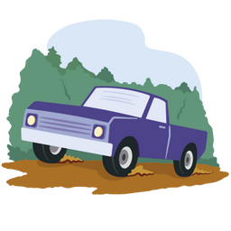 Car on the road PNG Design