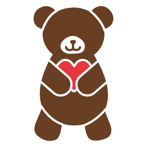 Bär, der Liebe fühlt PNG-Design