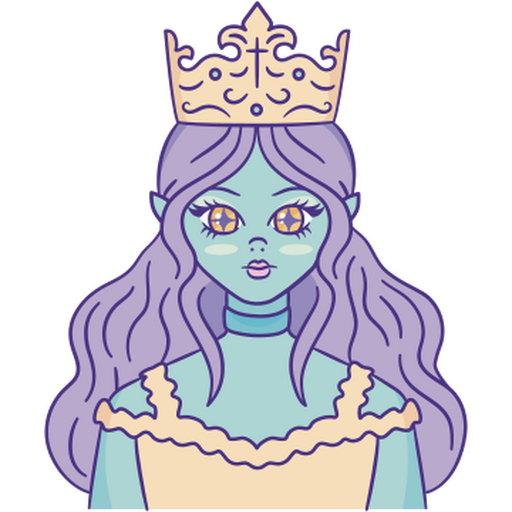 Gotische Prinzessin PNG-Design