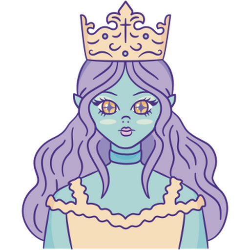 princesa gótica Desenho PNG