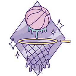 Gothic basketball game PNG Design