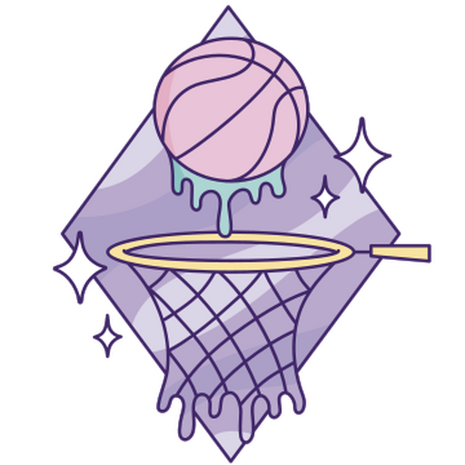 Gothic-Basketballspiel PNG-Design