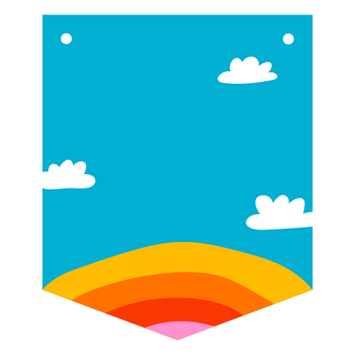 Rainbow design birthday card birthday card PNG Design