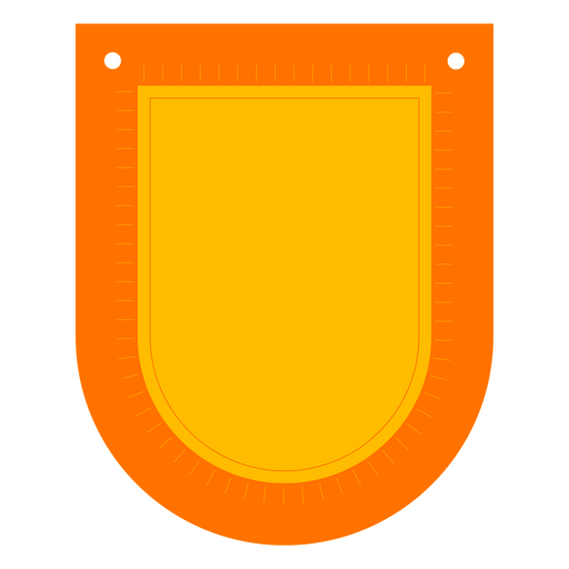 Cartão de aniversário de design de escudo amarelo Desenho PNG