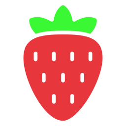 Strawberry food cut out icon PNG Design