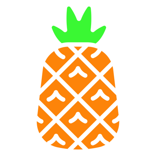 Symbol für ausgeschnittene Ananas-Lebensmittel PNG-Design