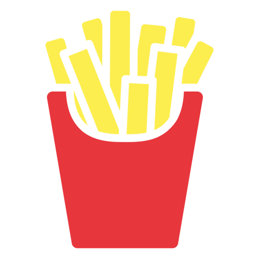 Succulent french fries PNG Design