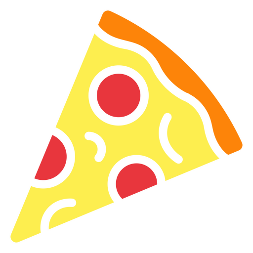 Delicious pizza slice  PNG Design