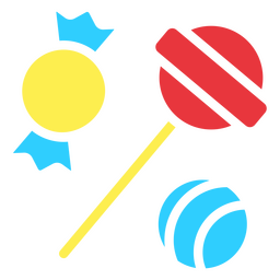 Sweet lollipops PNG Design