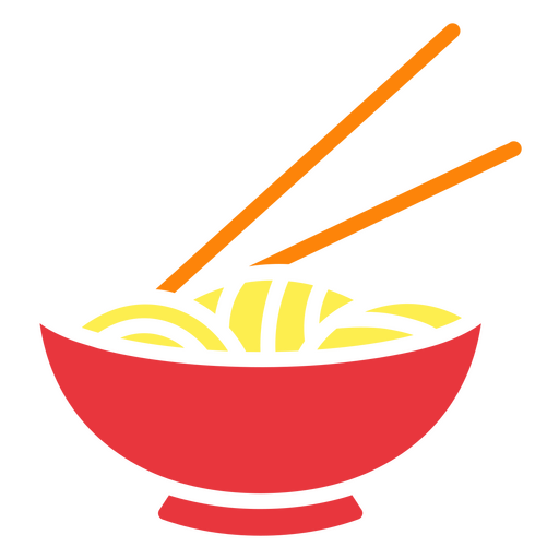 Succulent bowl of noodles PNG Design