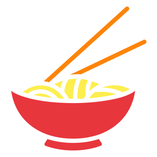 Tazón suculento de fideos Diseño PNG