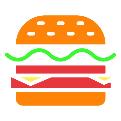 Großer Burger mit Käse PNG-Design