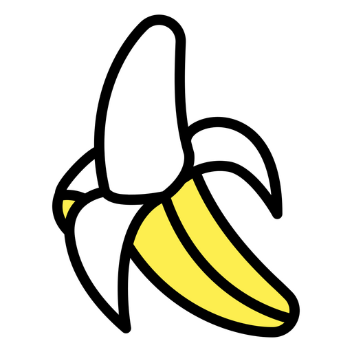 Köstliche und organische Banane PNG-Design