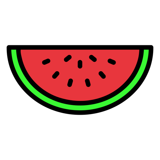 Süße und saftige Wassermelonenscheibe PNG-Design